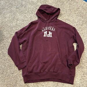 University of Montana embroidered hoodie size large